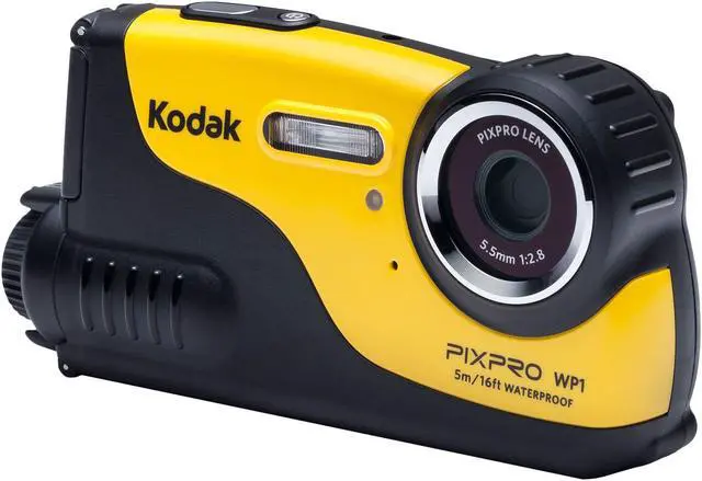 Alt view image 6 of 14 - Kodak PixPro WP1 Waterproof Digital Camera, 16MP, 720p, 16' Depth Rating #WP1-YL