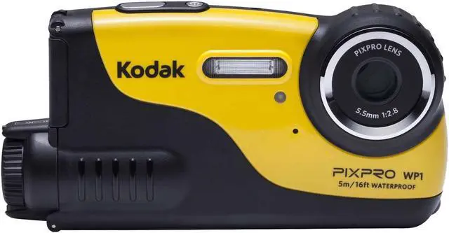 Alt view image 8 of 14 - Kodak PixPro WP1 Waterproof Digital Camera, 16MP, 720p, 16' Depth Rating #WP1-YL