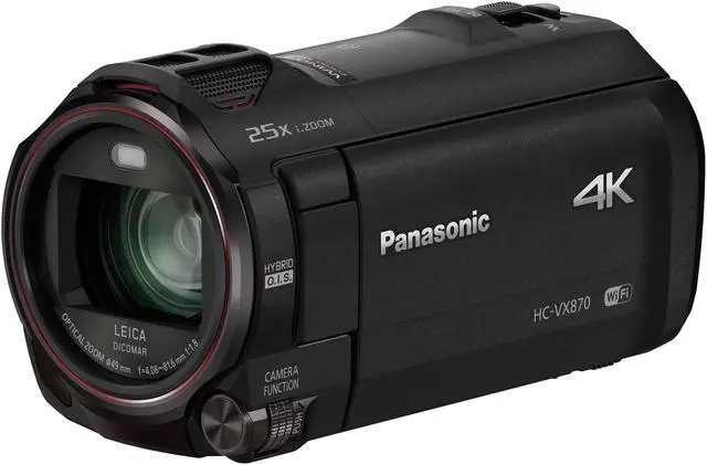 Alt view image 4 of 20 - Panasonic HC-VX870 4K Ultra HD Camcorder #HC-VX870K