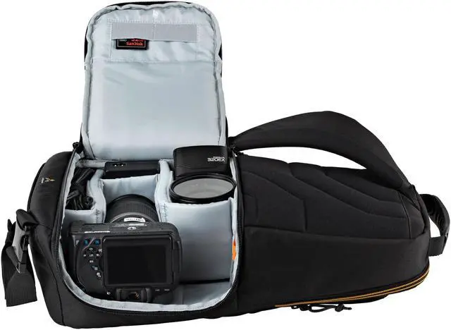 Alt view image 4 of 20 - Lowepro Slingshot Edge 250 AW DSLR Camera Sling Backpack Case (Black)