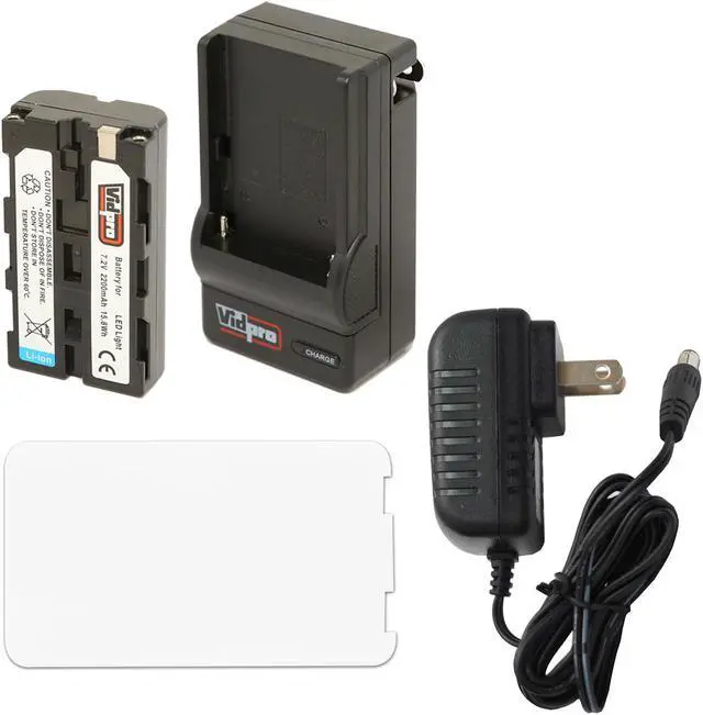 Alt view image 3 of 20 - Vidpro LED-330X Varicolor Studio Video Lighting Kit with Built-in Barn Doors & Diffuser Includes Li-ion Battery & Charger, AC Adapter, Adjustable Shoe Mount