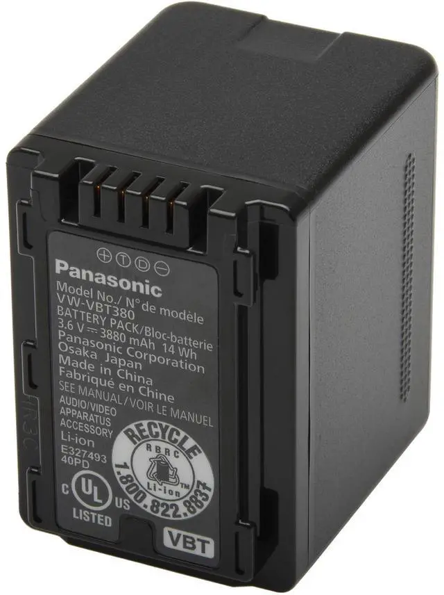 Alt view image 3 of 8 - Panasonic Lithium-ion Camcorder Battery Pack