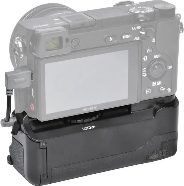 Alt view image 3 of 7 - Vivitar Deluxe Power Battery Grip for Sony Alpha A6300 Camera with Wireless Remote