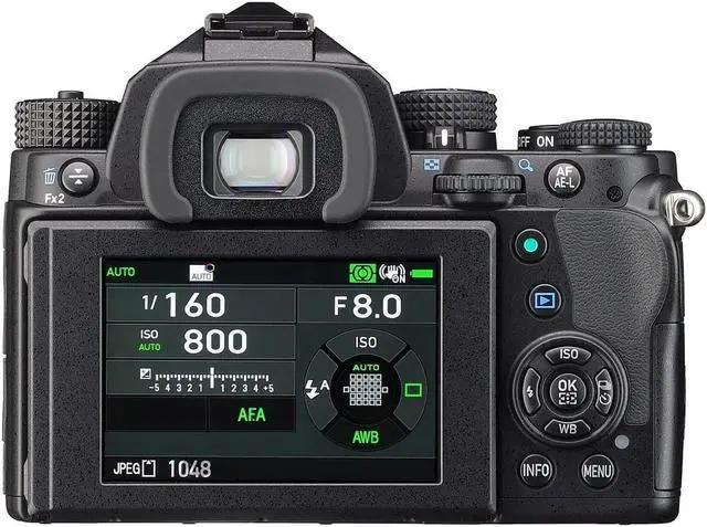 Alt view image 7 of 15 - Pentax KP 24.3MP CMOS Ultra Compact Full HD Digital SLR Camera - Black (Body Only)
