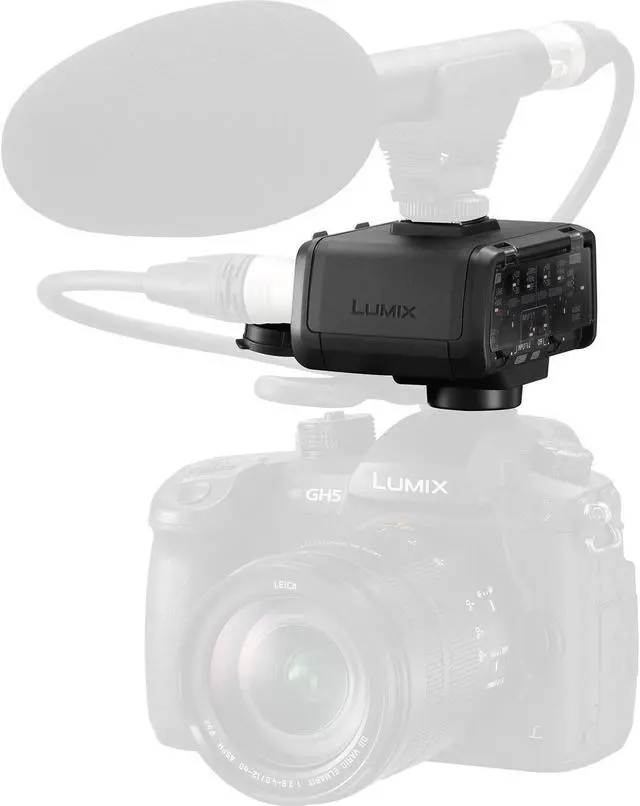 Alt view image 4 of 20 - Panasonic Lumix DMW-XLR1 XLR Professional Microphone Adapter for DC-GH5 Camera