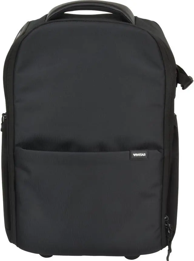 Alt view image 7 of 12 - Vivitar Series 1 Trolley DSLR Camera Backpack Case with Wheels (Black)