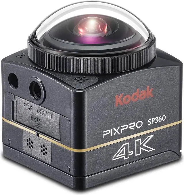 Alt view image 7 of 17 - Kodak PIXPRO SP360 360 Degree VR 4K Action Camera Premier Pack #SP360 4K-BK3