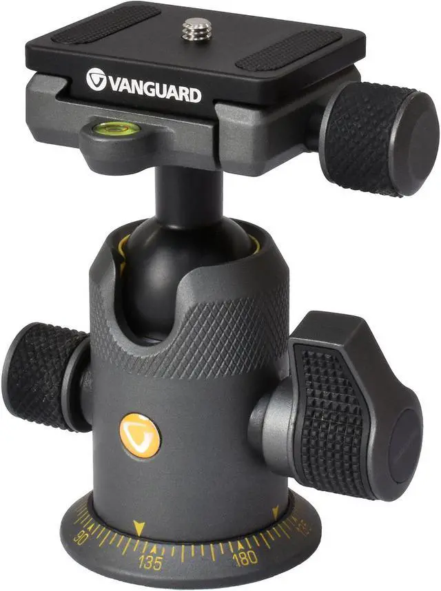 Alt view image 3 of 15 - Vanguard Alta BH-100 Aluminum Ball Head - 22 lb Max Load Capacity, 2 Bubble Levels