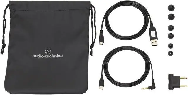 Alt view image 3 of 12 - Audio-Technica ATH-ANC40BT QuietPoint Active Noise-Cancelling Wireless In-Ear Headphones