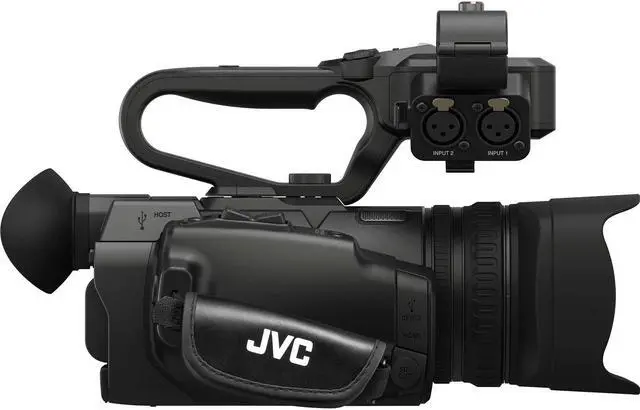 Alt view image 5 of 7 - JVC GY-HM250SP Ultra 4K HD 4KCAM Professional Sports Production Camcorder with Top Handle Audio Unit