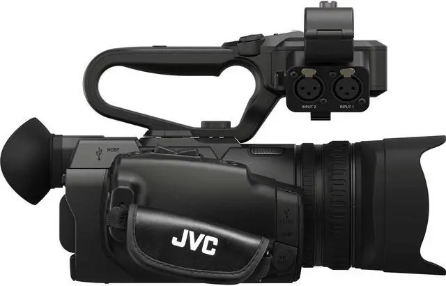 Alt view image 6 of 15 - JVC GY-HM250 12.4MP 4K UHD Camcorder with FHD Live Streaming, 12x Optical Zoom