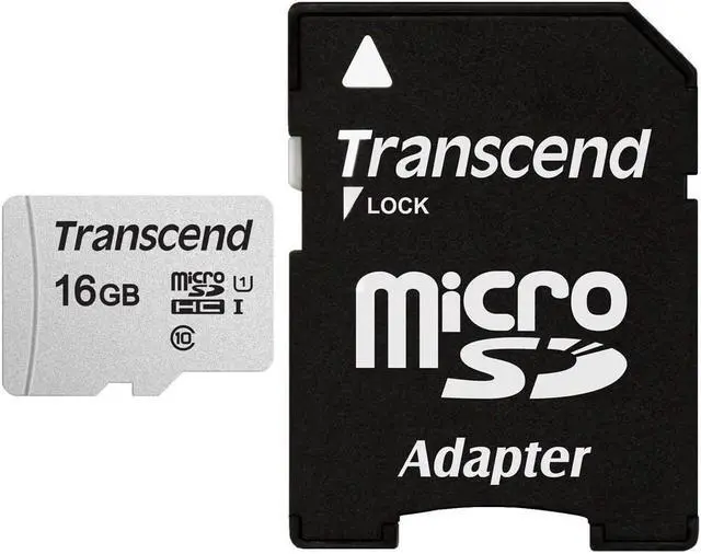 Alt view image 4 of 16 - 16GB Transcend 300S microSDHC UHS-I CL10 Memory Card with SD Adapter 95MB/sec