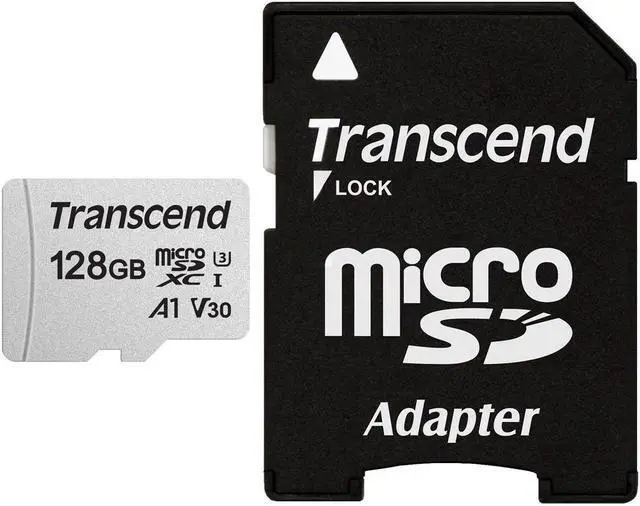 Alt view image 4 of 18 - Transcend 300s 128GB Class 10/UHS-I U3 microSDXC with Adapter TS128GUSD300SA