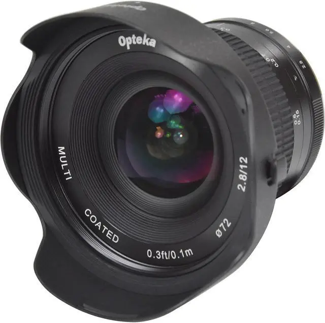 Alt view image 9 of 13 - Opteka 12mm f/2.8 HD MC Manual Focus Wide Angle Lens for Fuji X Mount APS-C Digital Cameras