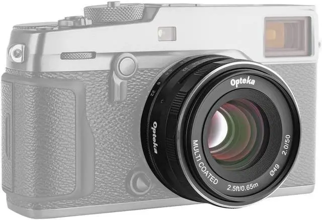 Alt view image 13 of 14 - Opteka 50mm f/2.0 HD MC Manual Focus Prime Lens for Fuji X Mount APS-C Digital Cameras