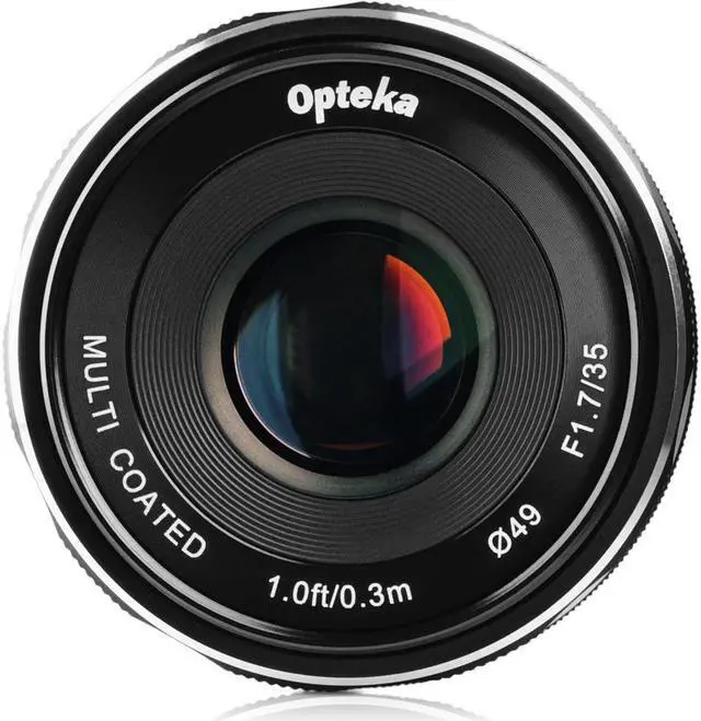 Alt view image 9 of 13 - Opteka 35mm f/1.7 HD MC Manual Focus Prime Lens for Olympus Micro 4/3 Mount Digital Cameras