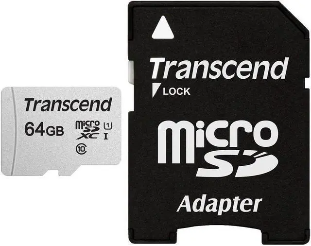 Alt view image 4 of 20 - 64GB Transcend 300S microSDXC UHS-I CL10 Memory Card with SD Adapter 95MB/sec