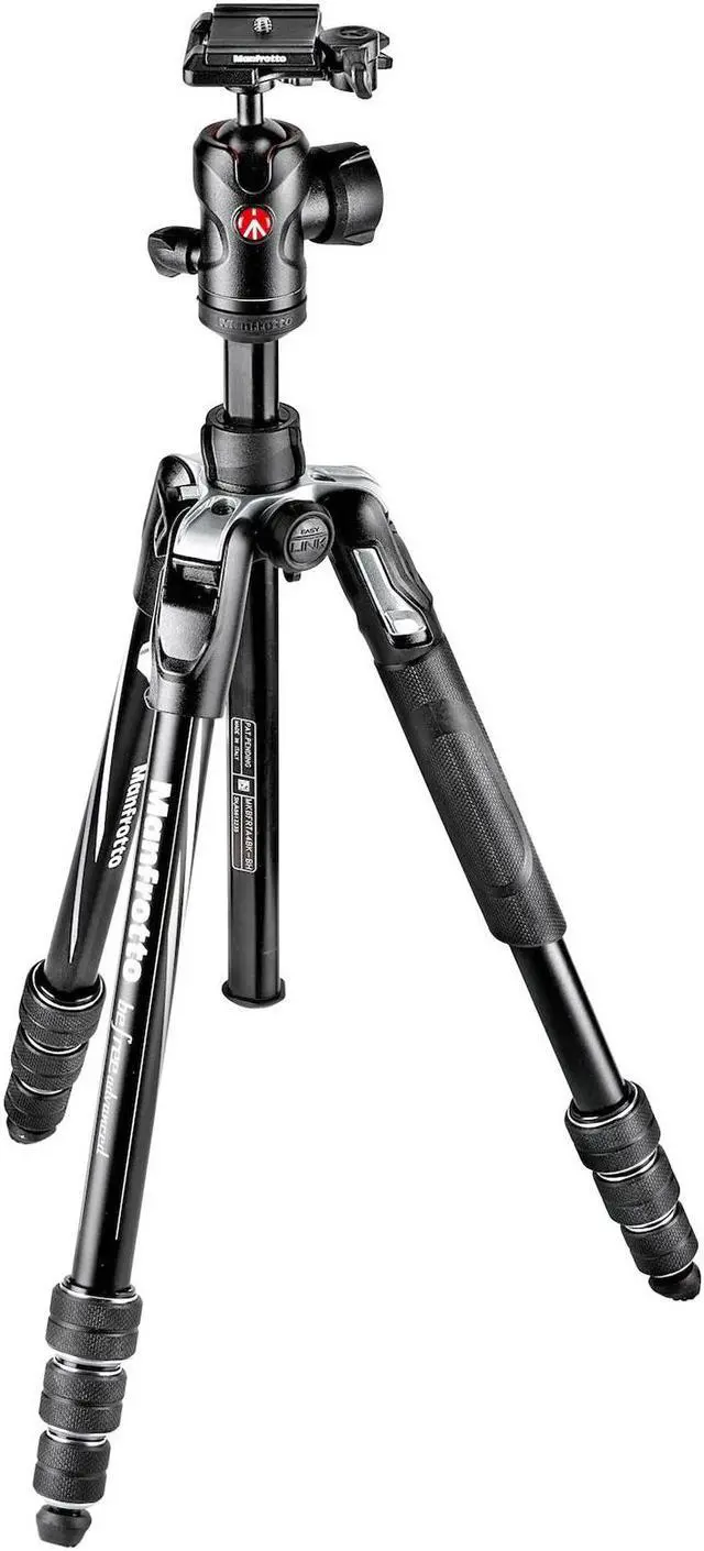 Alt view image 12 of 20 - Manfrotto Befree Advanced Twist Aluminum Travel Tripod with Ball Head, Black