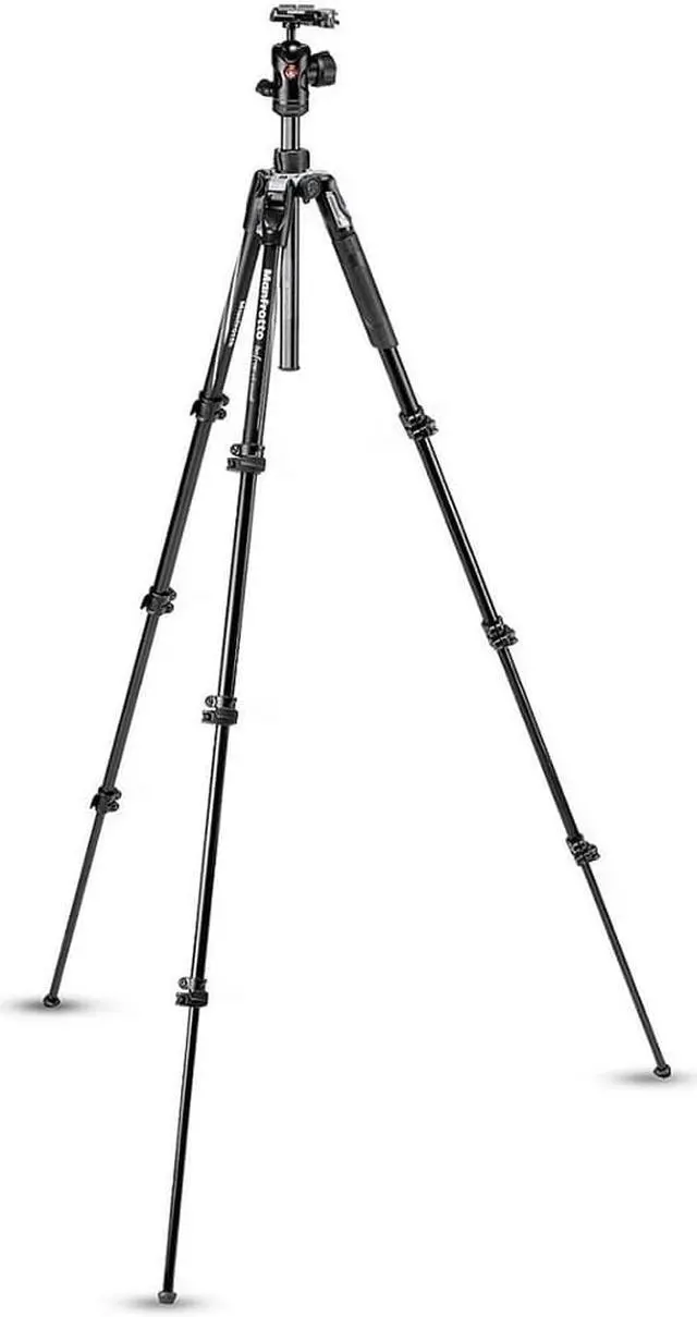 Alt view image 11 of 20 - Manfrotto Befree Advanced Lever Aluminum Travel Tripod with Ball Head, Black