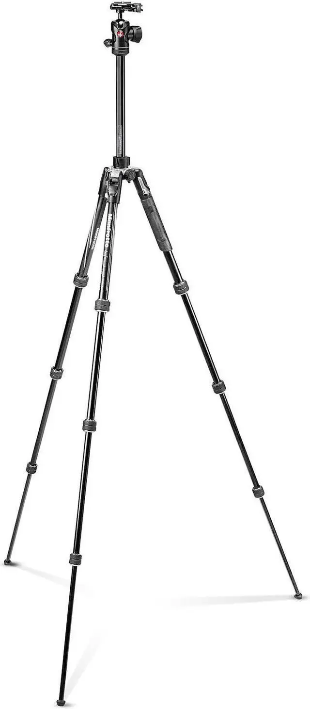 Alt view image 13 of 20 - Manfrotto Befree Advanced Twist Aluminum Travel Tripod with Ball Head, Black