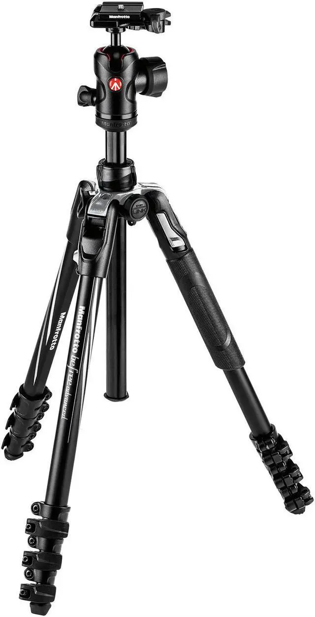 Alt view image 10 of 20 - Manfrotto Befree Advanced Lever Aluminum Travel Tripod with Ball Head, Black