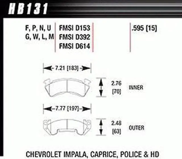 Main image of Hawk HB131M.595 Disc Brake Pad