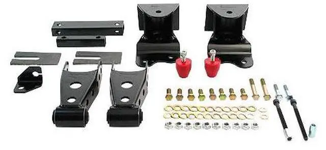 Alt view image 4 of 5 - Belltech SHACKLE AND HANGER KIT 88-98 Chevrolet Silverado/Sierra 1/2 Ton Ext Cab 4" Rear Drop