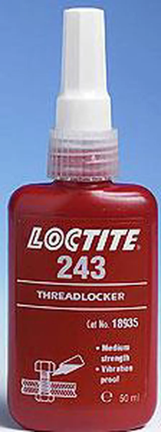 Alt view image 2 of 5 - Loctite 1330906 Threadlocker 243 High Strength