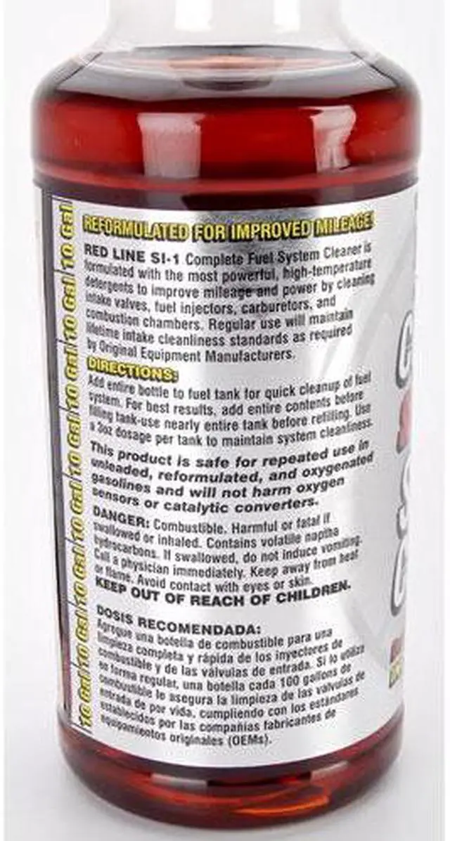 Alt view image 4 of 12 - Red Line Oil 60103 SI-1 Fuel System Cleaner 15 oz.