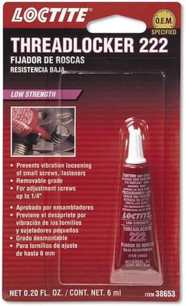 Alt view image 2 of 4 - Loctite 38653 Threadlocker 222 Low Strength