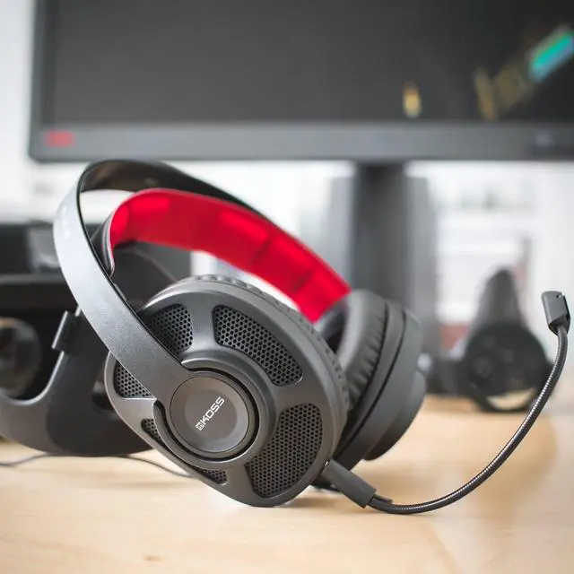 Alt view image 2 of 3 - koss gmr545air usb openback gaming headphones | detachable cord design | two cords with microphones included | light weight | connects via usb