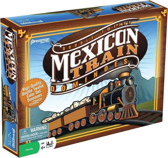 Alt view image 4 of 10 - Games - Pressman Toy - Dominoes: MexicanTrain Dominoes New 3928-06