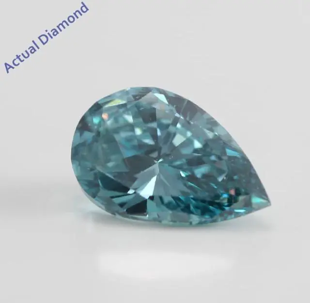 Main image of Pear Cut Loose Diamond (1.02 Ct, Blue (Color Irradiated), SI1 (Clarity Enhanced))