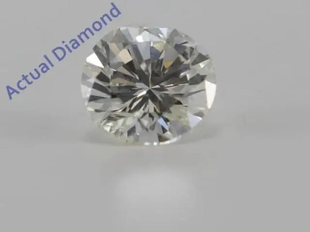 Main image of Round Diamond Solitaire Pendant Necklace 14K White Gold (0.49 Ct, K Color, VS2 Clarity)