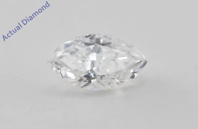 Alt view image 2 of 2 - Marquise Diamond Solitaire Pendant Necklace 14K Yellow Gold (0.46 Ct, E Color, SI1 Clarity) GIA Certified