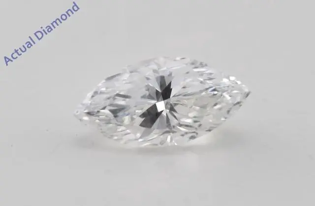 Alt view image 2 of 2 - Marquise Diamond Solitaire Pendant Necklace 14K Yellow Gold (0.44 Ct, F Color, SI1 Clarity) GIA Certified