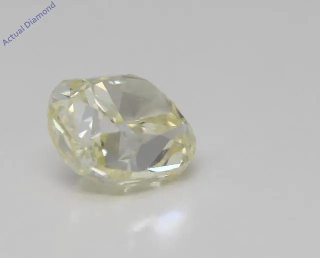 Alt view image 3 of 5 - Cushion Cut Loose Diamond (1.75 Ct,Fancy Light Yellow Color,VVS2 Clarity) GIA Certified