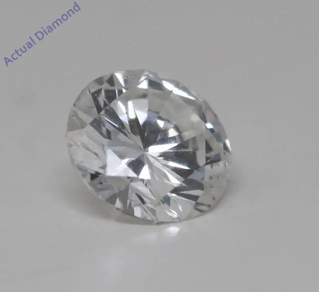 Alt view image 5 of 5 - Round Diamond Solitaire Engagement Ring,14k White Gold (0.54 Ct,H Color,SI1 Clarity) GIA Certified