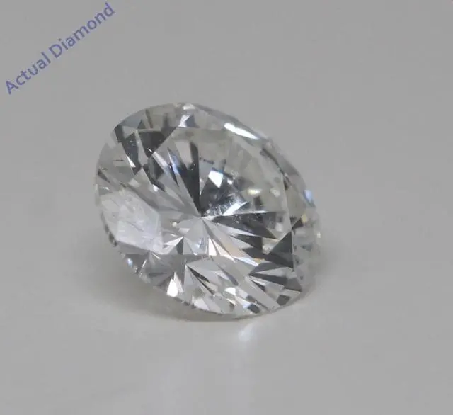 Alt view image 3 of 5 - Round Diamond Solitaire Engagement Ring,14k White Gold (0.54 Ct,H Color,SI1 Clarity) GIA Certified