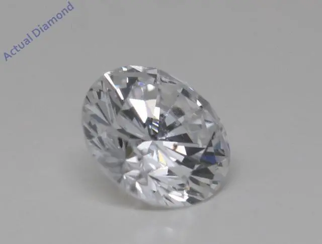 Alt view image 3 of 5 - Round Diamond Solitaire Engagement Ring,14k White Gold (0.58 Ct,D Color,SI1 Clarity) GIA Certified