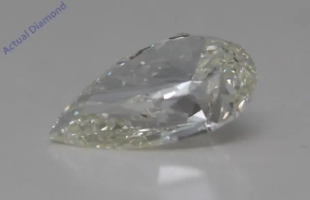 Alt view image 4 of 4 - Pear Diamond Solitaire Engagement Ring,14k White Gold (1.53 Ct,K Color,VS2 Clarity) GIA Certified