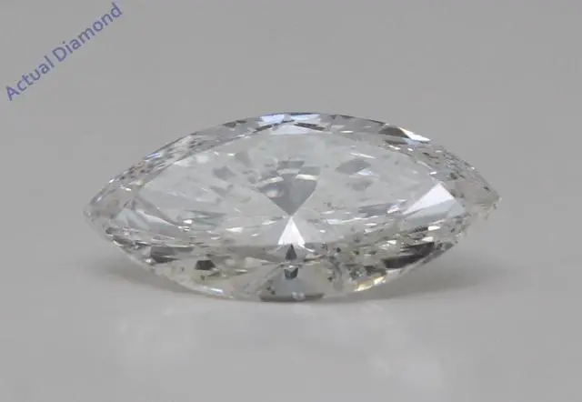 Alt view image 3 of 3 - Marquise Diamond Solitaire Pendant Necklace 14K Yellow Gold (0.91 Ct,I Color,SI1 Clarity) IGL Certified