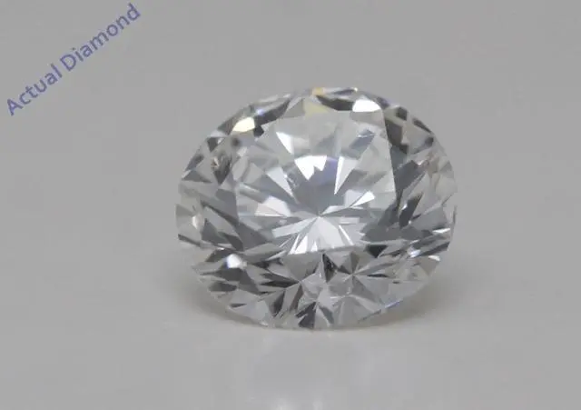 Alt view image 3 of 3 - Round Diamond Solitaire Pendant Necklace 14K White Gold (0.37 Ct,H Color,VS2 Clarity) GIA Certified