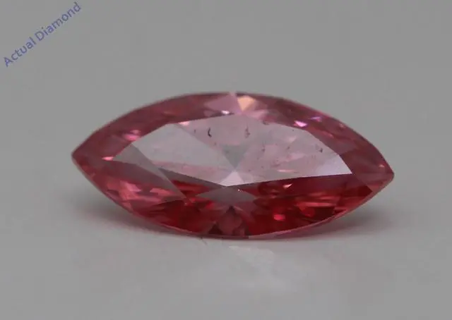 Main image of Marquise Cut Loose Diamond (0.55 Ct,Pink(Hpht,Irradiated) Color,VS2 Clarity) AIG Certified
