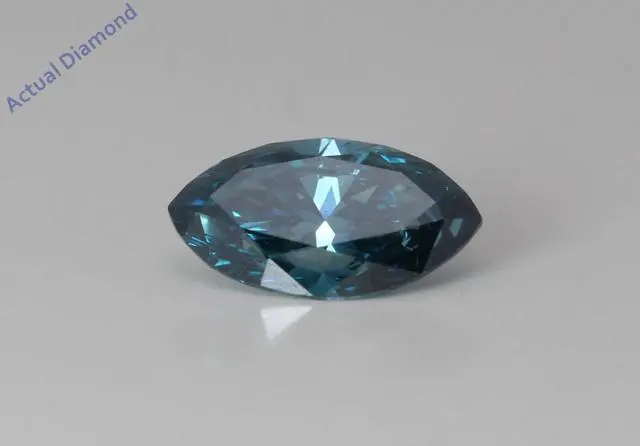 Main image of Marquise Cut Loose Diamond (1.12 Ct,Ocean Blue(Irradiated) Color,SI2 Clarity)