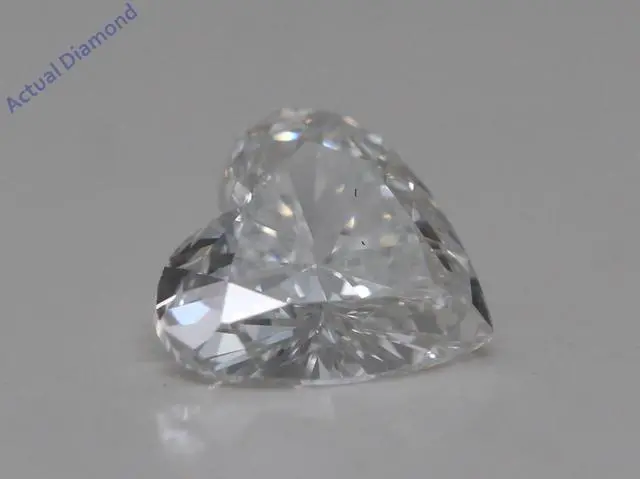 Alt view image 3 of 3 - Heart Diamond Solitaire Engagement Ring,14k White Gold (0.6 Ct,H Color,VS1 Clarity) GIA Certified