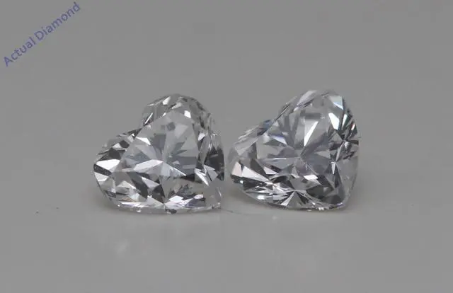 Main image of A Pair of Heart Cut Loose Diamonds (0.76 Ct,I Color,VS2-SI1 Clarity)