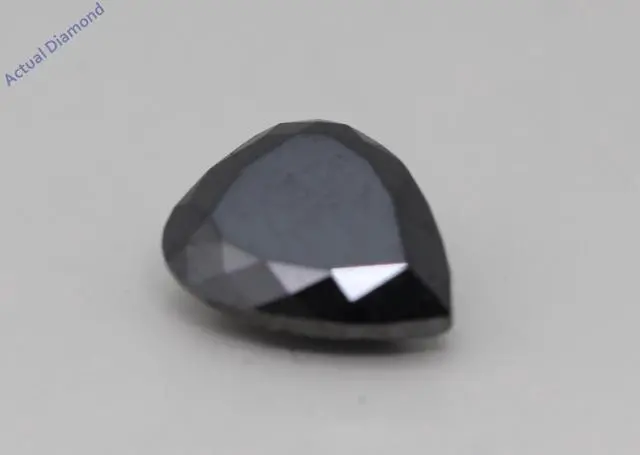 Main image of Pear Cut Loose Diamond (3.71 Ct,Black(Irradiated) Color,Clarity)