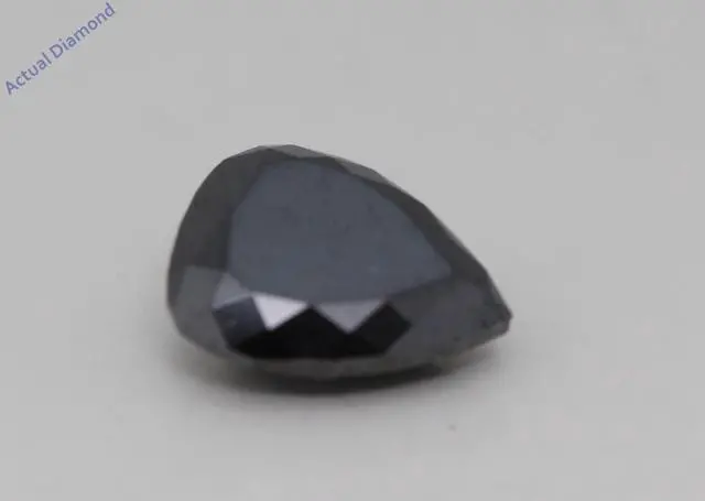 Alt view image 2 of 4 - Pear Cut Loose Diamond (3.71 Ct,Black(Irradiated) Color,Clarity)