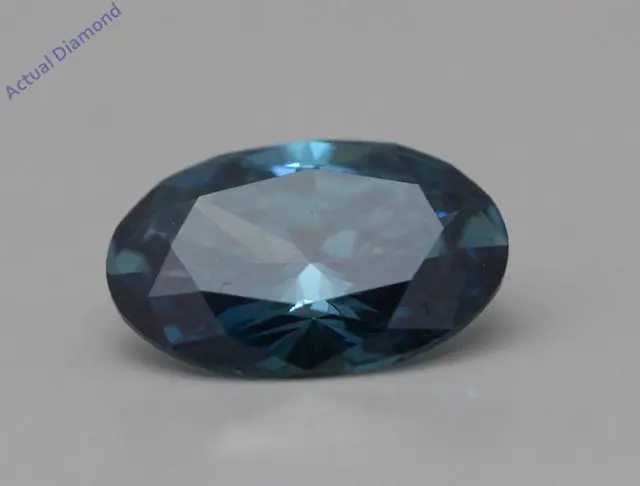 Main image of Oval Cut Loose Diamond (0.5 Ct,Blue(Irradiated) Color,VS2 Clarity)